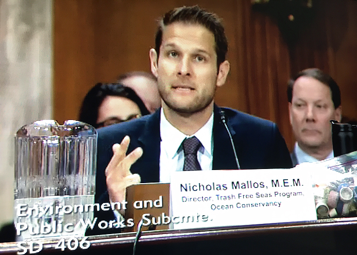 Standing Before the Senate to Address the Ocean Plastics Problem