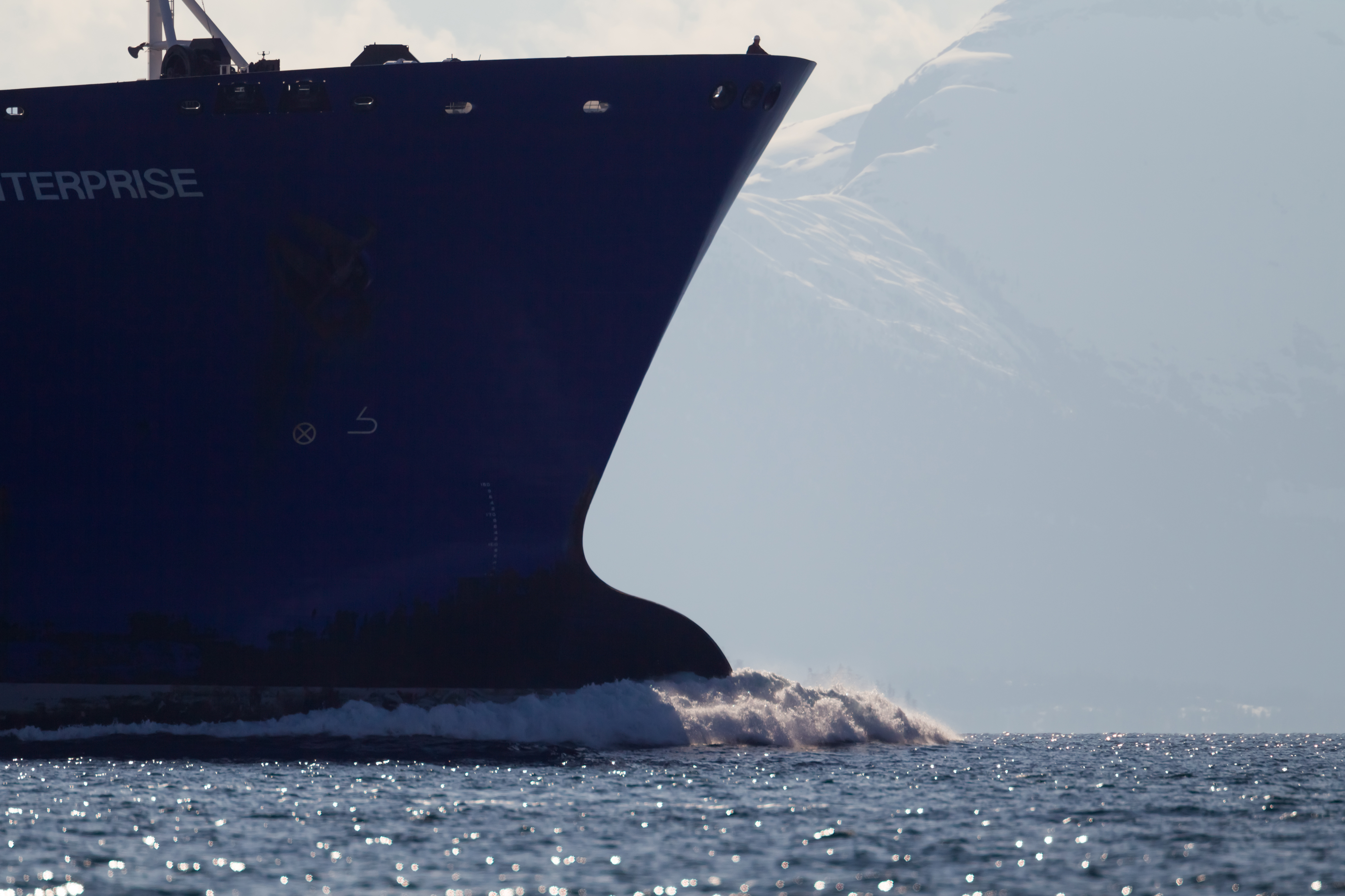 Oil tanker in Prince William Sound