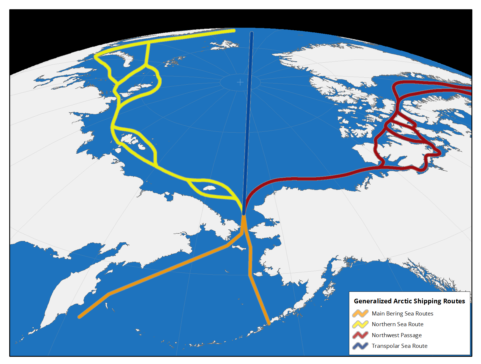 Bering Strait Shipping Routes