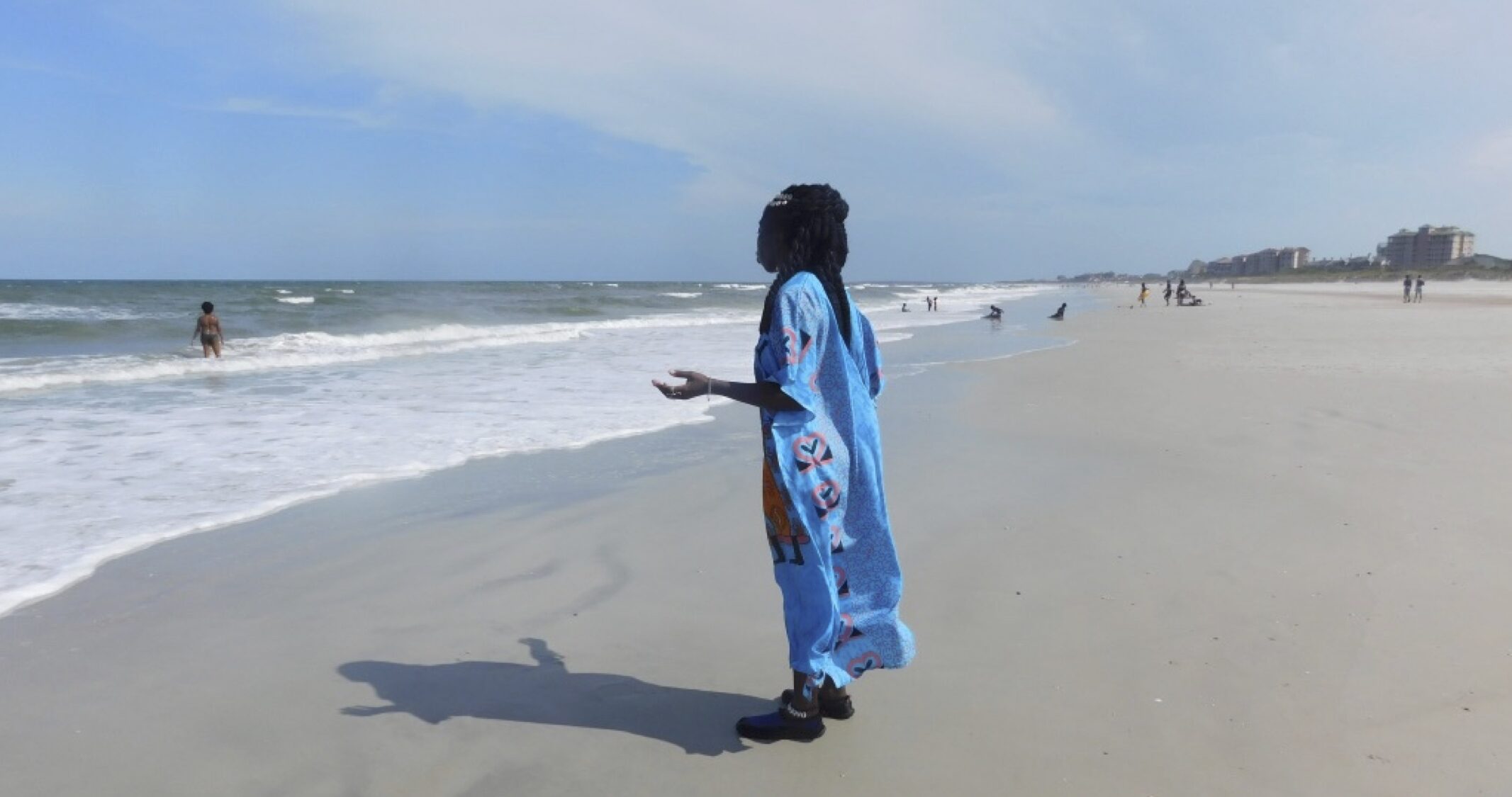 Queen Quet at the Ocean