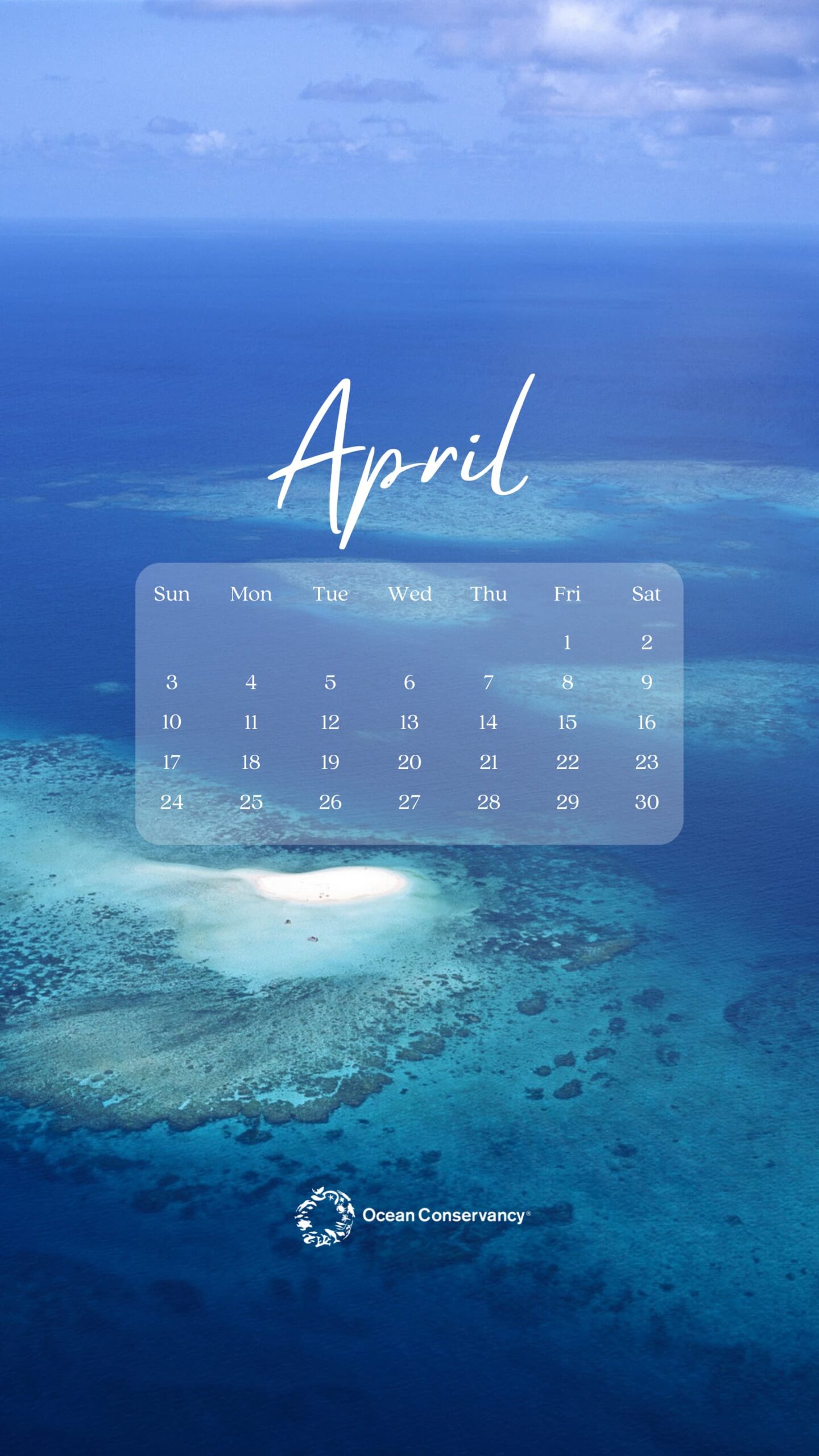 April Mobile Wallpaper Seascape