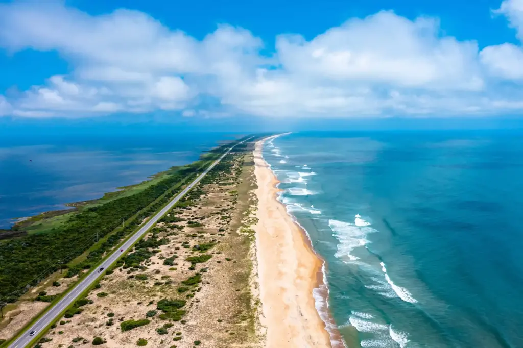 Barrier Island from above
