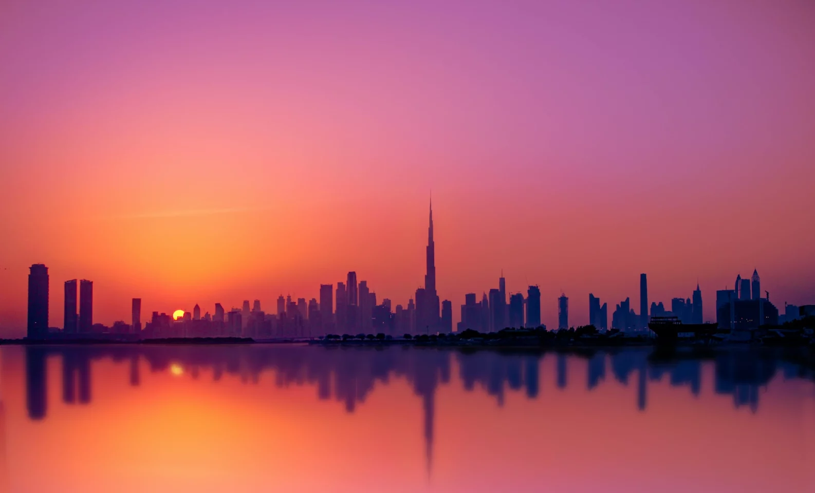 Coastline sunset