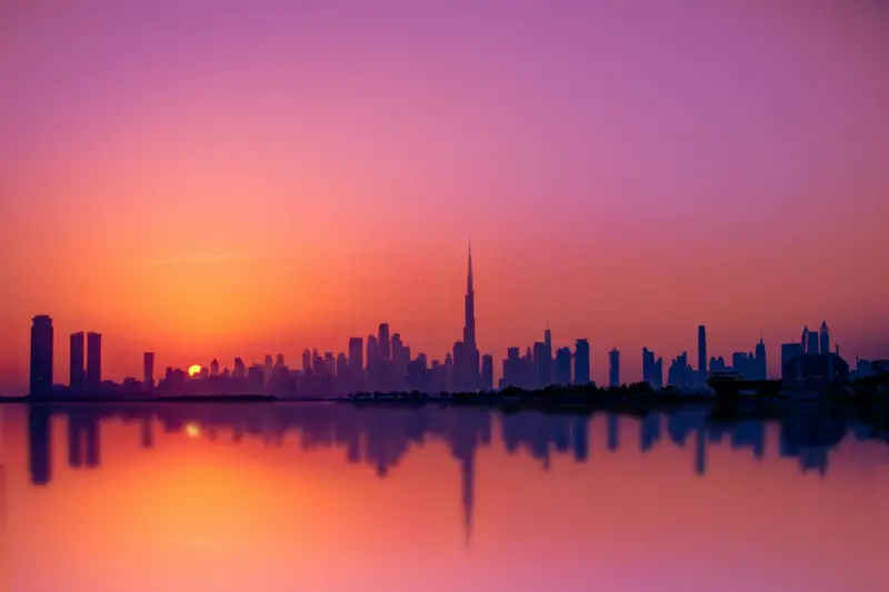 Coastline sunset