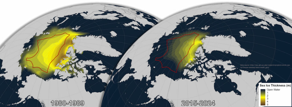 Sea ice thickness