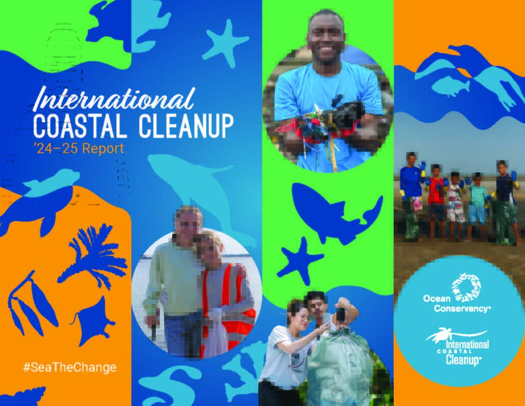 Cover of the International Coastal Cleanup data report for 2025